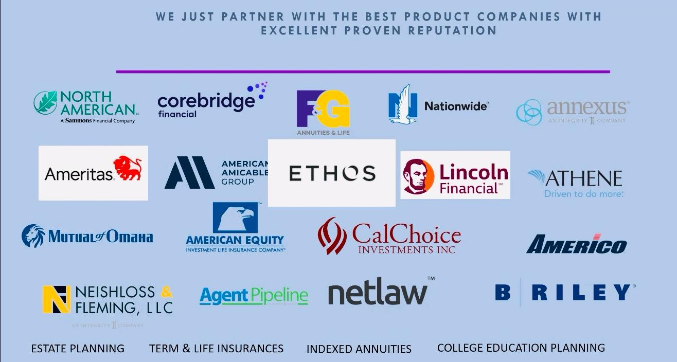 Trusted financial and insurance partner companies